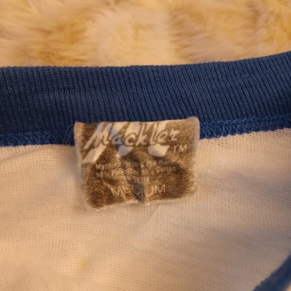 Vtg 1978 Rolling Stones Glitter Iron On Raglan Tee Sz S/M - Picture 4 of 5